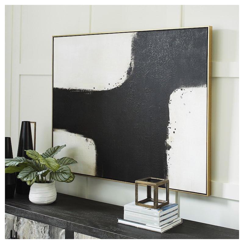 Ashley Furniture Reighlea Black/White Wall Art - 50"W x 2"D x 39"H