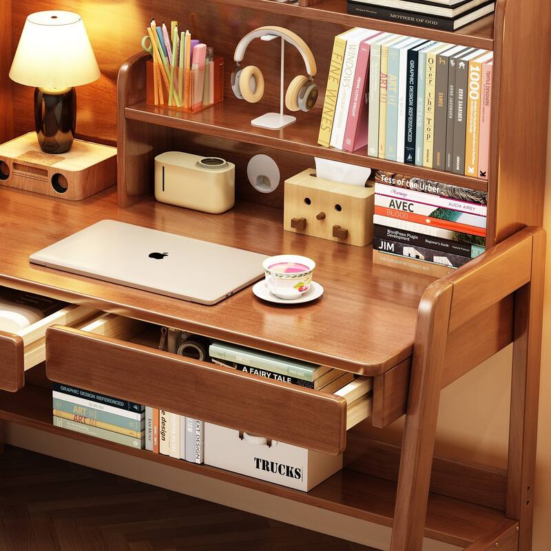 Kids Desk and Chair Set, Kid Study Desk, Computer Writing Desk - 36.6"x21.7"