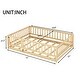 preview thumbnail 71 of 102, Montessori Floor Bed with Fence Guardrail and Removable Door Toddler Floor Wood Bed Frame for Kids Boys Girls Children's Room