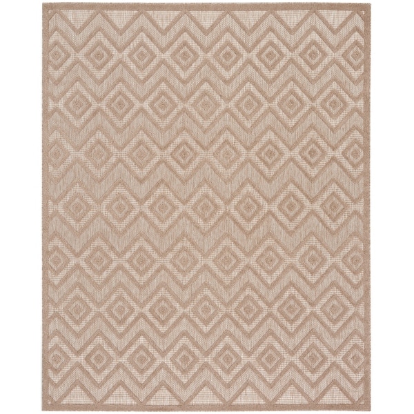 slide 2 of 12, Nourison Versatile Indoor/Outdoor Geometric Flatweave Area Rug 7' x 10' - Natural/Beige