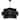 4 Light Incandescent Chandelier, Matte Black with Black Shade