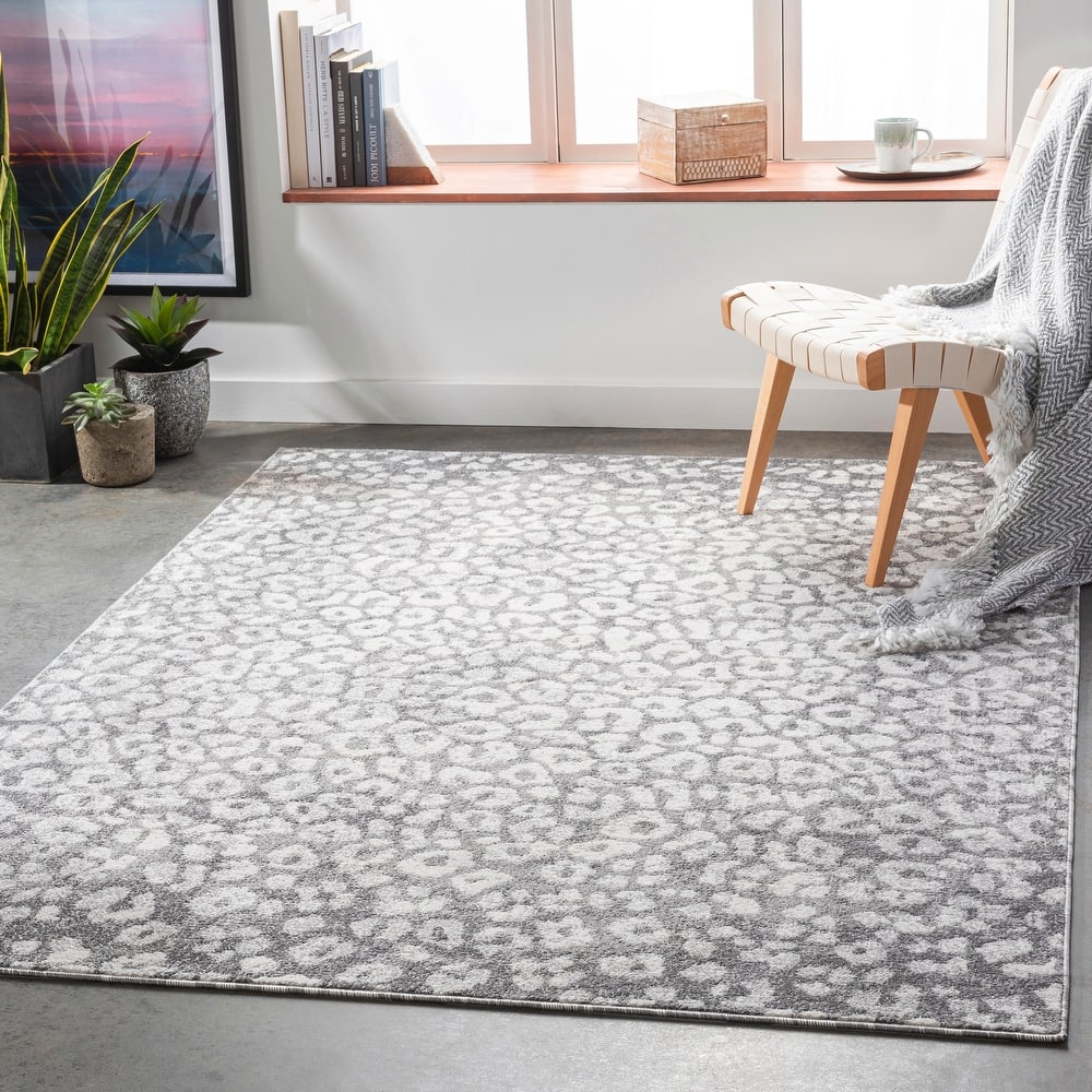 Livabliss Moodie Modern Leopard Print Area Rug