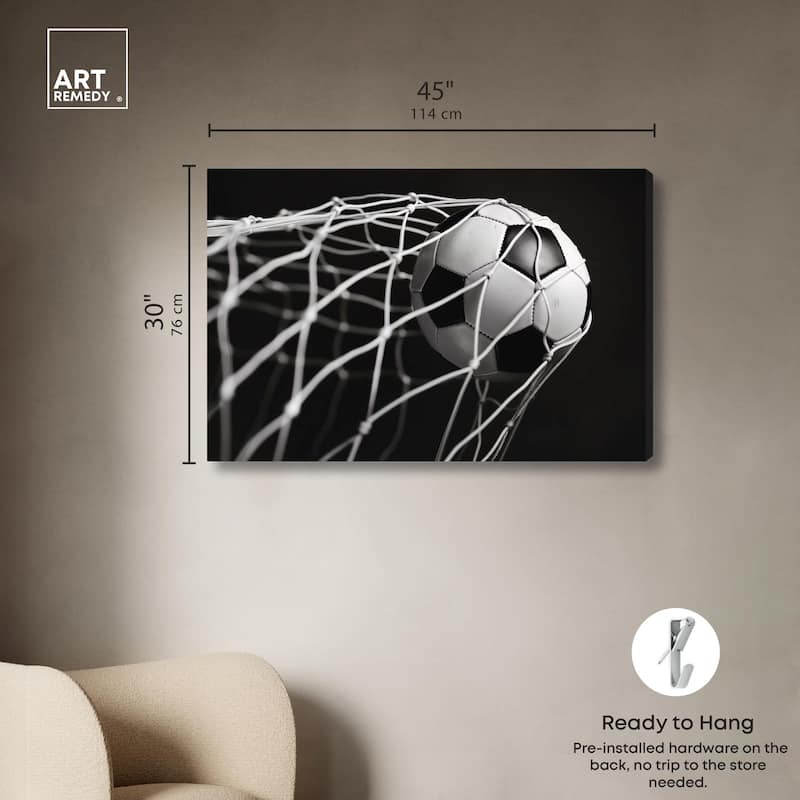 Through the Goal Canvas by Art Remedy, Gallery Wrapped