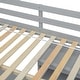 preview thumbnail 16 of 18, Wood High Full Size Loft Bed with Desk,Storage Shelves and Drawers
