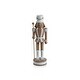 preview thumbnail 1 of 2, Gelsey 9.75" Tall Nutcracker with Pole Taper Candle Holder