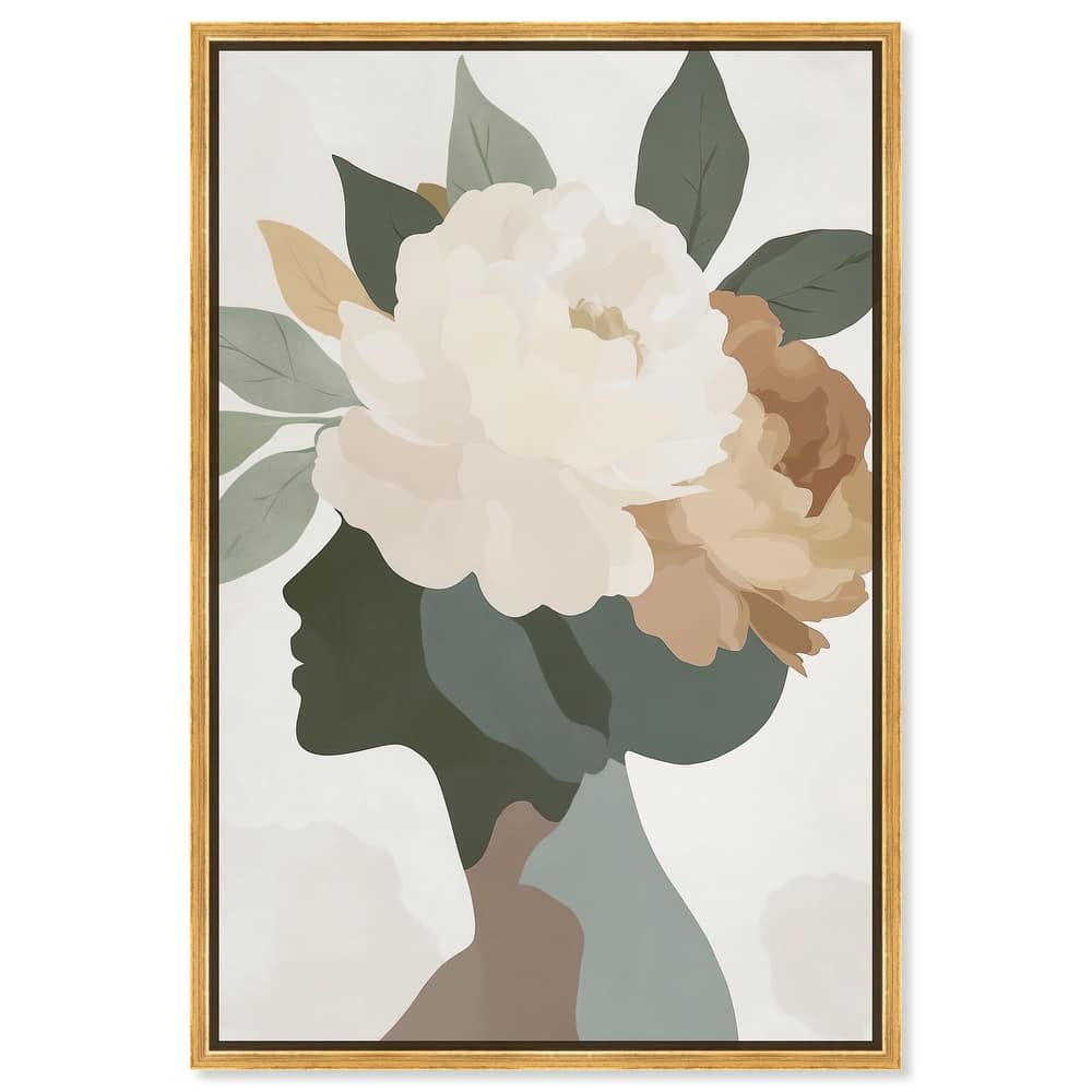 Floral Headpiece I Canvas by Art Remedy