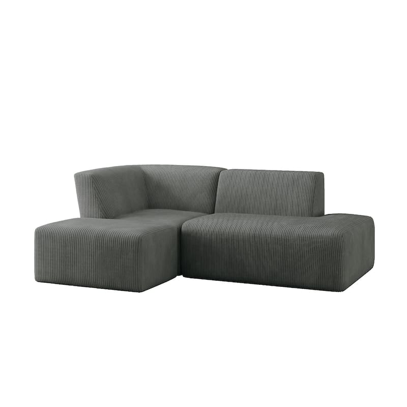 Oversized Corduroy Modular Sectional Fabric Sofa