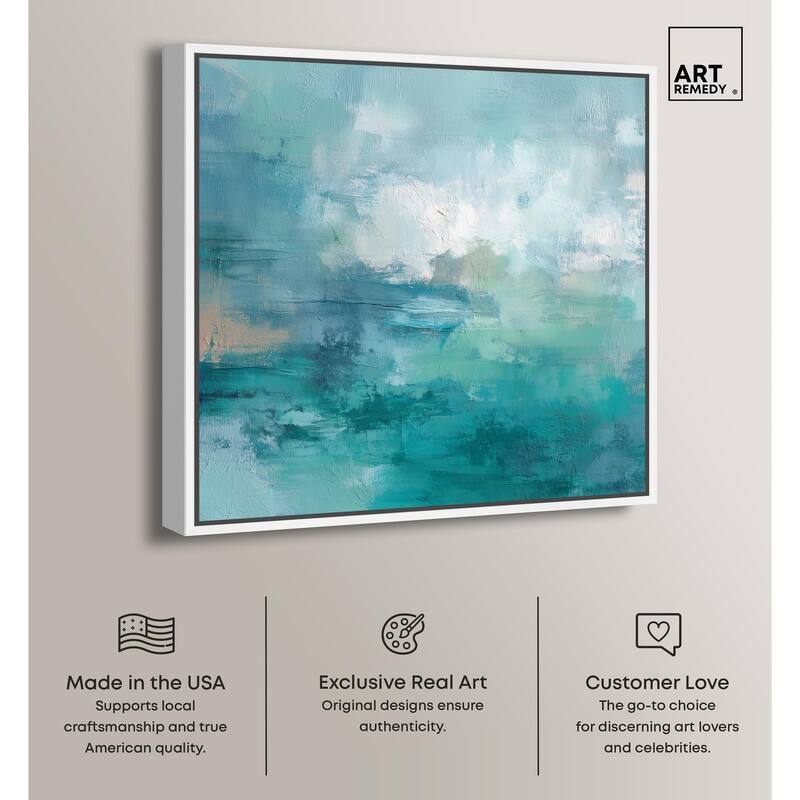 Green Blue II Canvas by Art Remedy