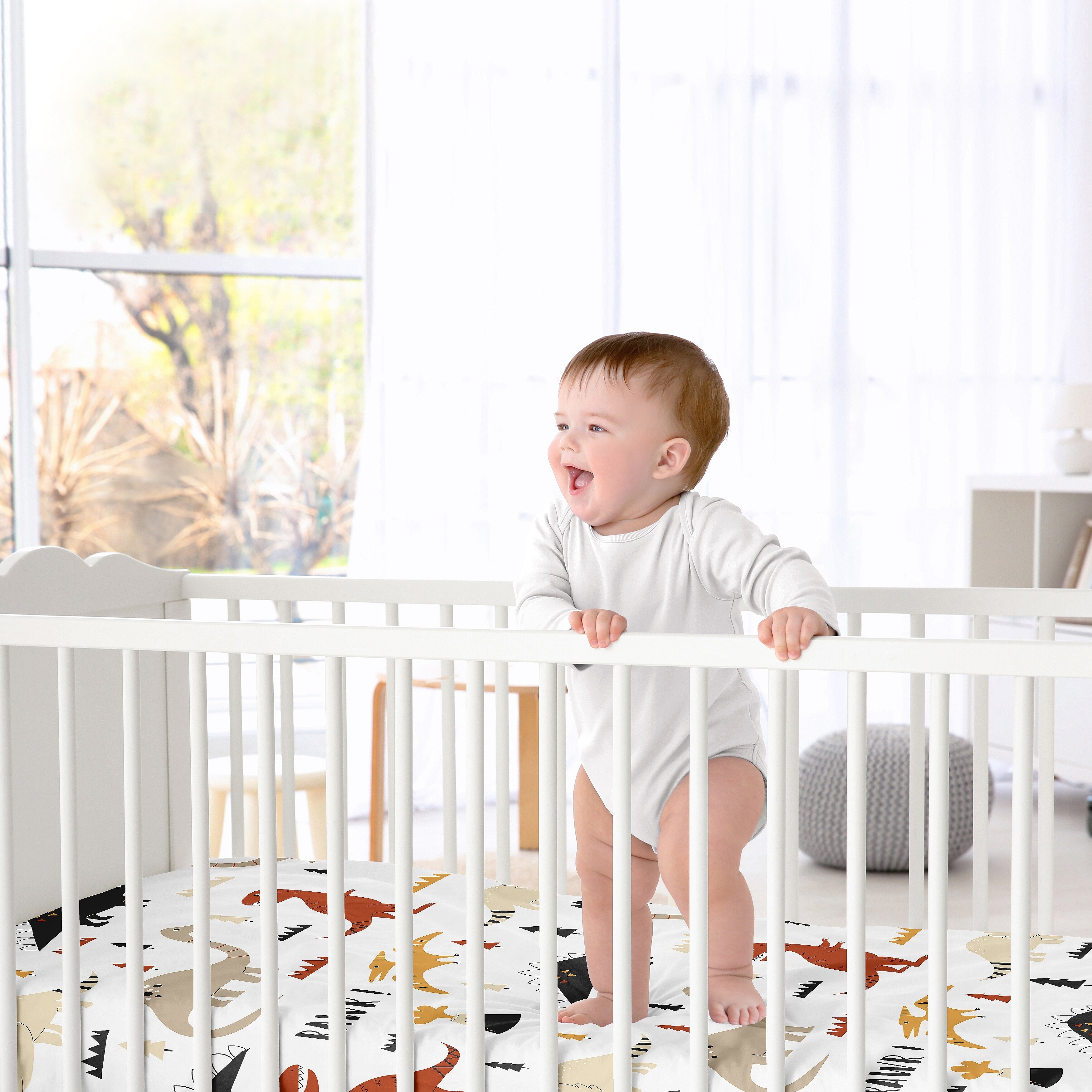 Mod dinosaur crib bedding shop