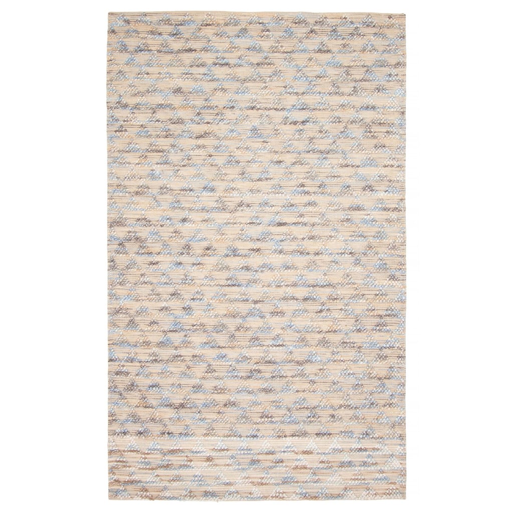 ECARPETGALLERY Braid weave Sienna Cream Wool Rug - 5'0 x 8'2