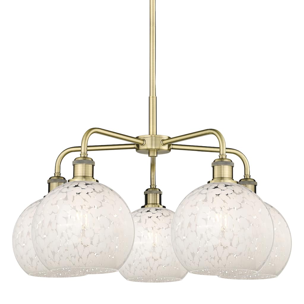 Innovations Lighting 516-5C-16-26-White Mouchette-Indoor Chandelier