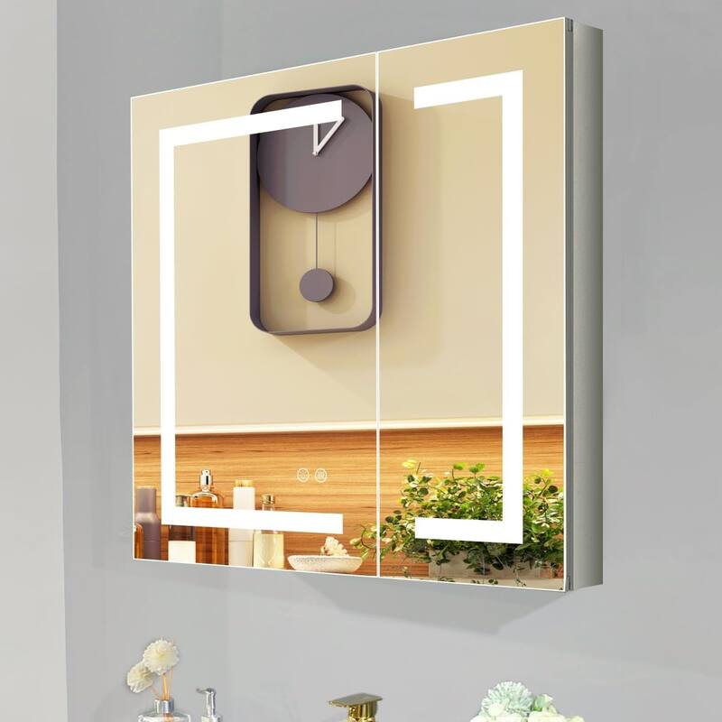 Edison M13 Tri-Color LED Medicine Cabinet with Dimmable Touch Sensor w/Anti-Fog pad