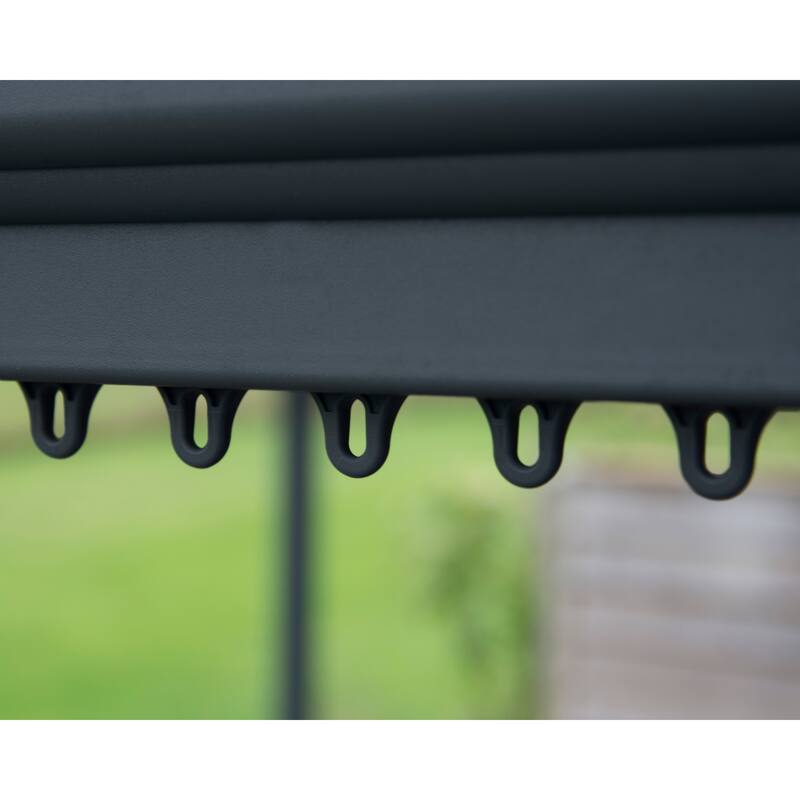 Palermo 10 ft. x 10 ft. Gray/Bronze Outdoor Gazebo