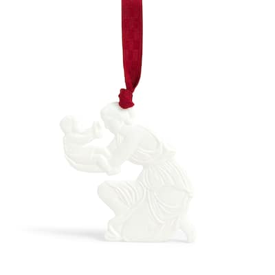 Wedgwood Festive Joy Ornament, White China