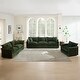 preview thumbnail 113 of 162, Cloud Chenille Upholstered Modular Sectional Sofa with DIY Combination Design Green 3-Seater Sofa+2-Seater Sofa+Accent Chairs