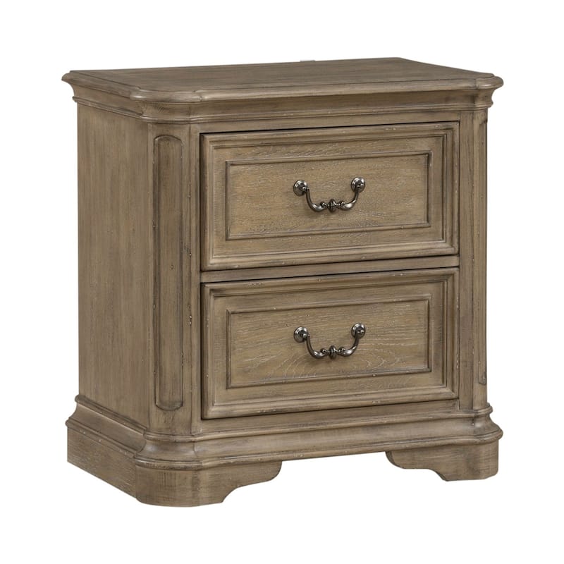 Magnolia Manor Panel Bed, Dresser and Mirror, and Nightstand Set