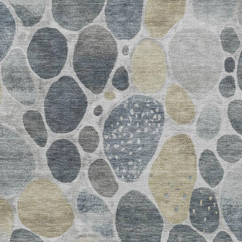 HomeRoots Geometric Transitional Rectangle Outdoor Rug