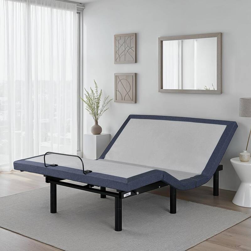 Queen Adjustable Bed Base with Massage and Position Adjustments