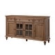 Oswaldo Traditional 58'' Wide Multifunctional 3 Drawer Sideboard with