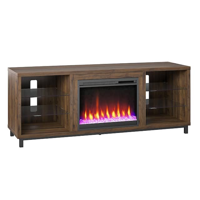 Avenue Greene Westwood Fireplace TV Stand TVs up to 70 Inches Wide - Walnut