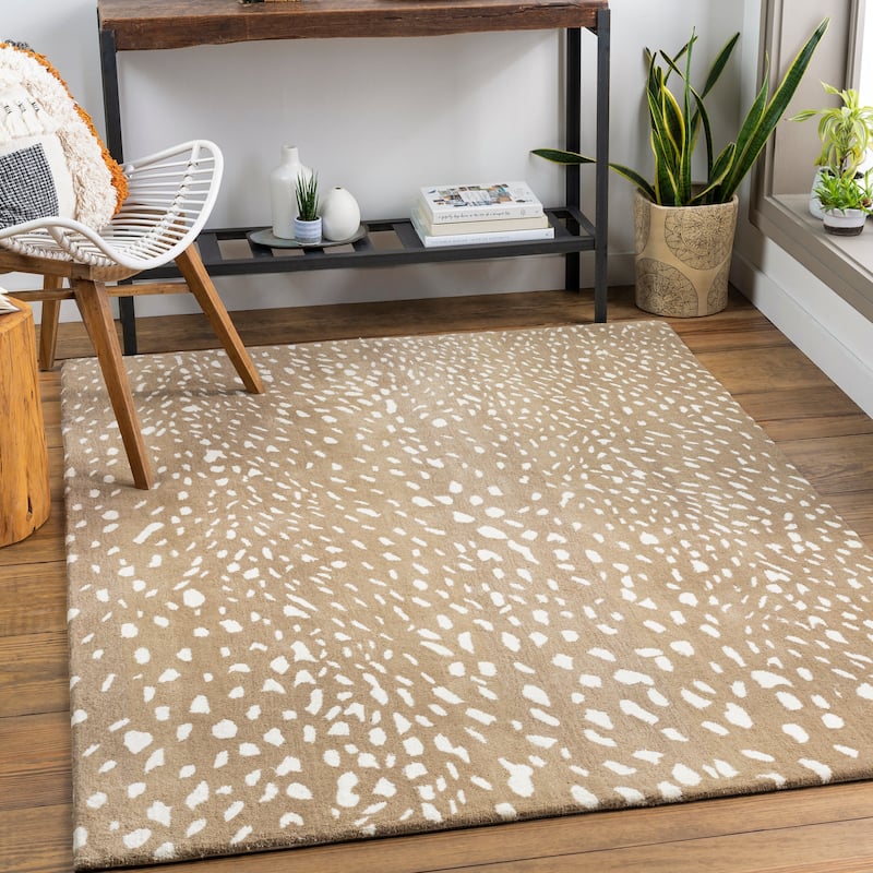 Livabliss Athena Bohemian & Eclectic Area Rug - 9' x 12' - Tan - Rectangle