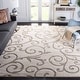 preview thumbnail 85 of 111, SAFAVIEH Florida Shag Shahin Scroll 1.2-inch Thick Textured Rug 11' x 15' - Ivory/Beige