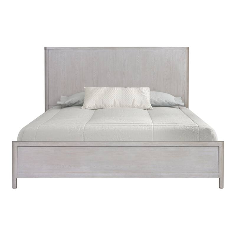 Furniture of America Rensite Modern 5-Piece Oak Solid Wood Panel Bedroom Set