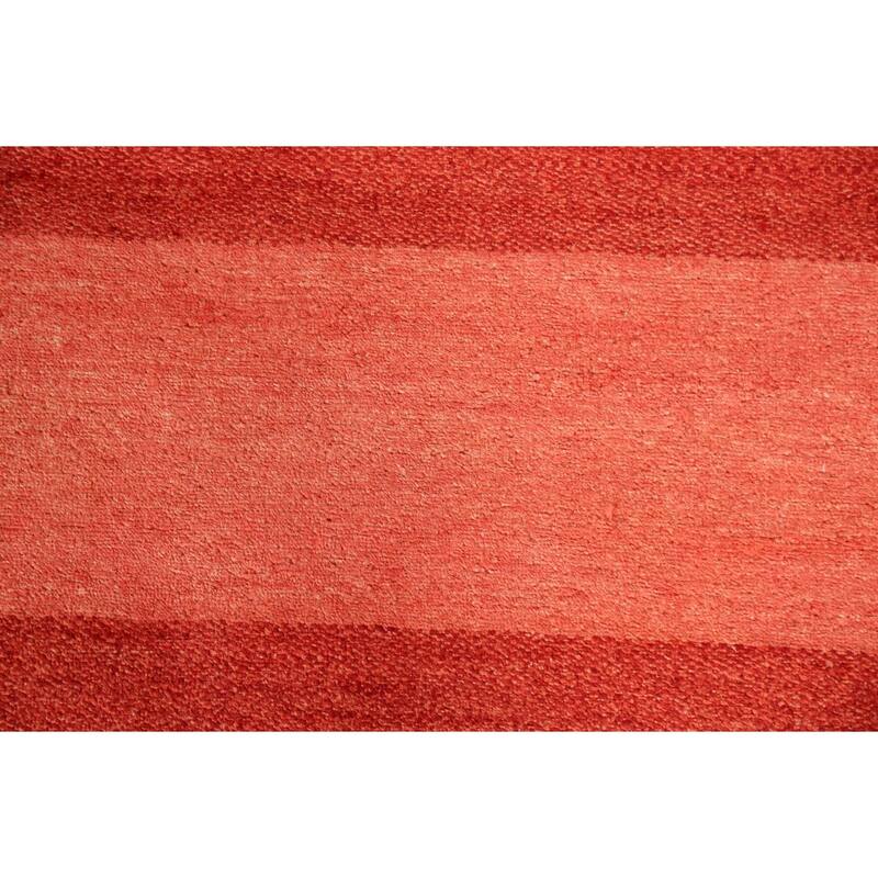 Modern Gabbeh Kashkoli Runner Rug Hand-knotted Oriental Wool Carpet - 2'7" x 9'6"