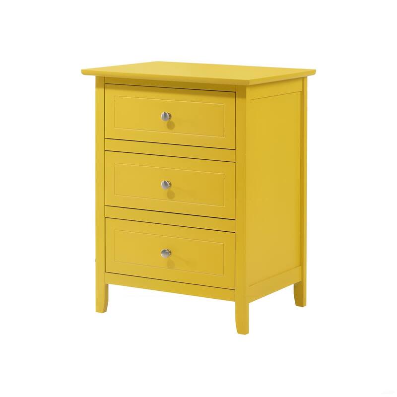 Modern Yellow Nightstand for Bedroom