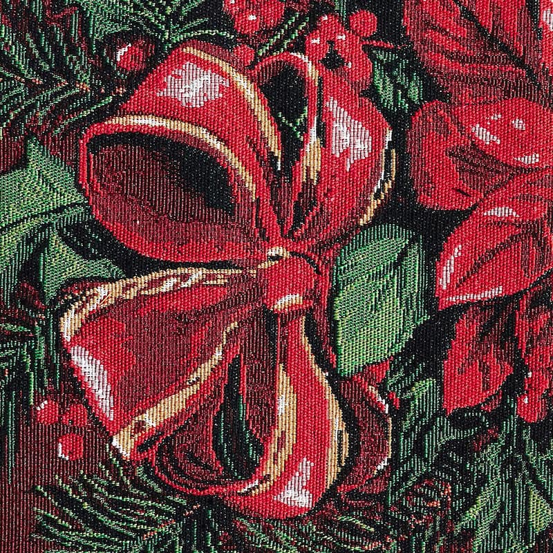 Violet Linen Decorative Christmas Tapestry Holiday Design- 19" X 27" Area Rug - 19" x 27"