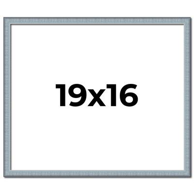 19x16 Frame Rustic Sky Blue Solid Wood Picture Frame | 0.75 Inch