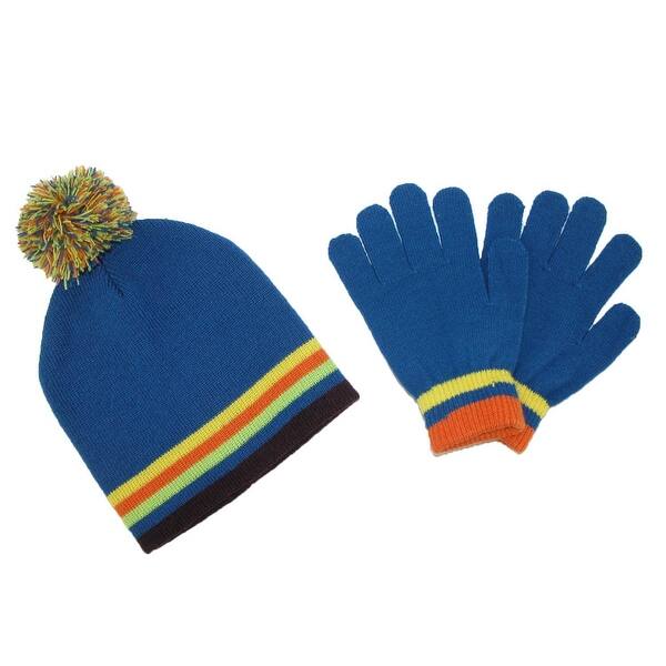Shop Ctm Kids Knit Striped Hat And Gloves Winter Set Overstock 14277925