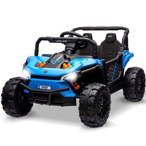 slide 2 of 20, 12V Electric UTV Car with Remote Control, Ride on Truck with Toy Storage