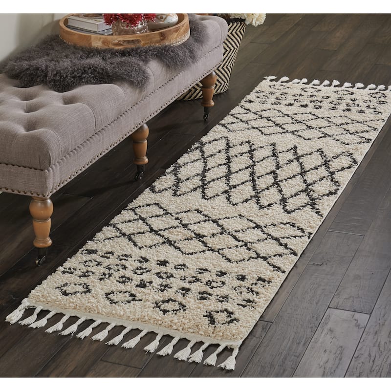 Nourison Moroccan Shag Plush Boho Area Rug