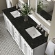 preview thumbnail 23 of 44, James Martin Vanities Bristol 72" Double Vanity, Bright White Bright White/Phantome Eclos