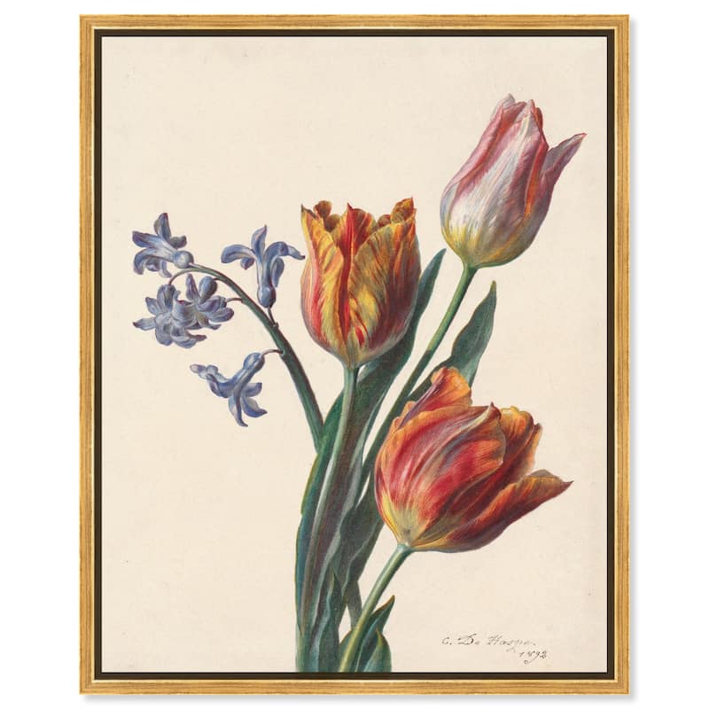 Tulips 1892 Canvas by Art Remedy - Gold - 20" x 24"