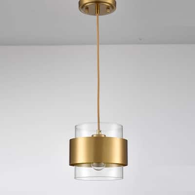 Santorini Modern Brass Kitchen Pendant Light Adjustable Hanging Light