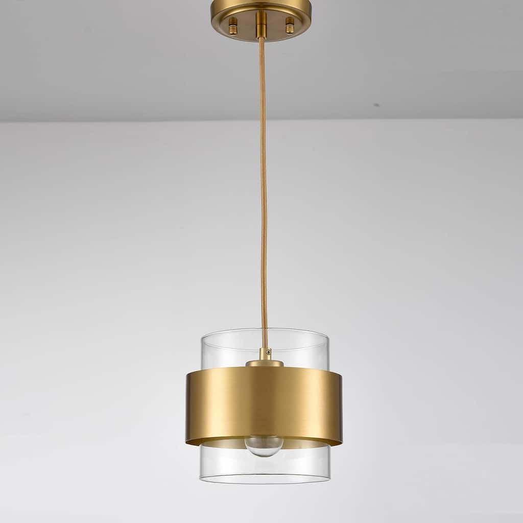 Santorini Modern Brass Kitchen Pendant Light Adjustable Hanging Light