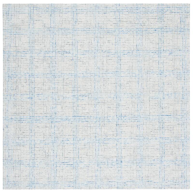 SAFAVIEH Handmade Abstract Valja Modern Wool Rug - 6' Square - Ivory/Beige