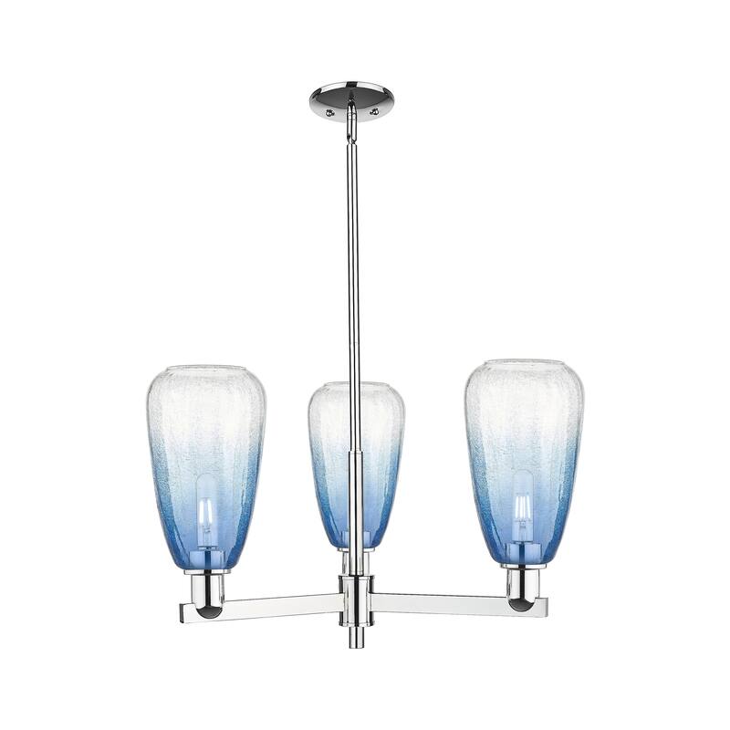 Innovations Lighting Downtown Urban - Brookhaven Almond - 3 Light 18" Stem Hung Chandelier