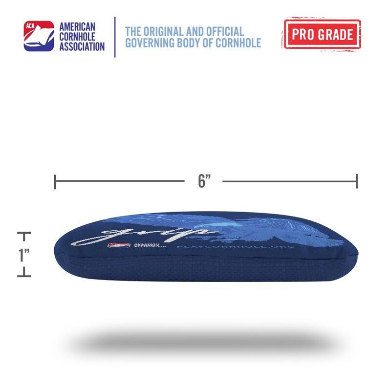 Grip N' Glide Blue Dual Sided Cornhole Bags