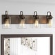 preview thumbnail 1 of 16, Oil Rubbed Bronze Bathroom Vanity Light
