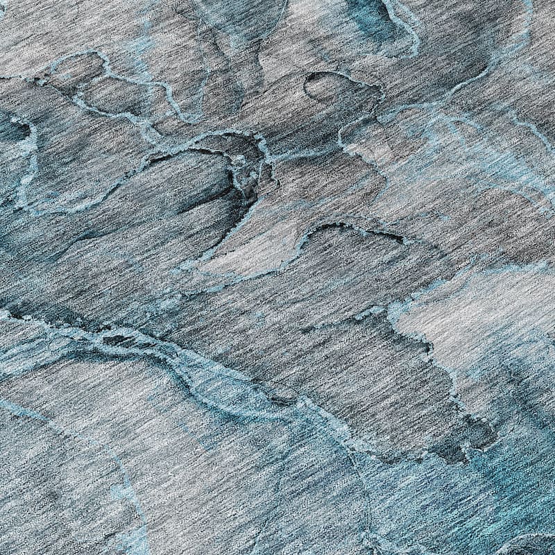 Machine Washable Indoor/ Outdoor Chantille Abstract Modern Rug