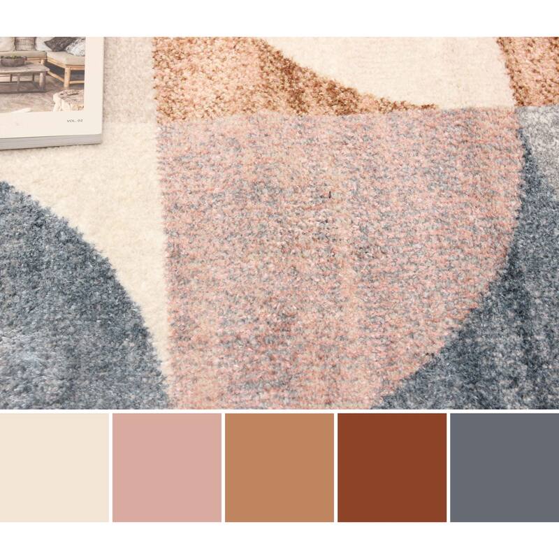 ECARPETGALLERY Machine Woven Bennett Ivory Area Rug