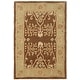 preview thumbnail 34 of 37, SAFAVIEH Handmade Bergama Alexina Oriental Hand-spun Wool Rug 2' x 3' - Brown/Green - Rectangle