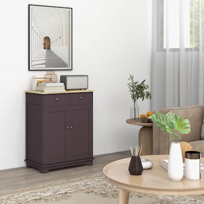 Sideboard with Drawers Adjustable Shelves Multi Functional Storage for Kitchen Living Room or Bathroom - 26.38" x 15.9" x 33.5"