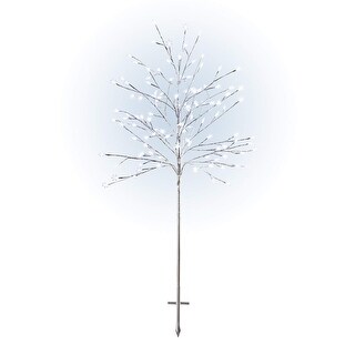 Frosty Christmas Snowflake Tree with LED Lights, Artificial Snowflake ...