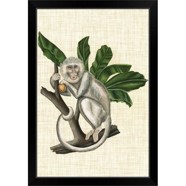 "Canopy Monkey II" Black Framed Print
