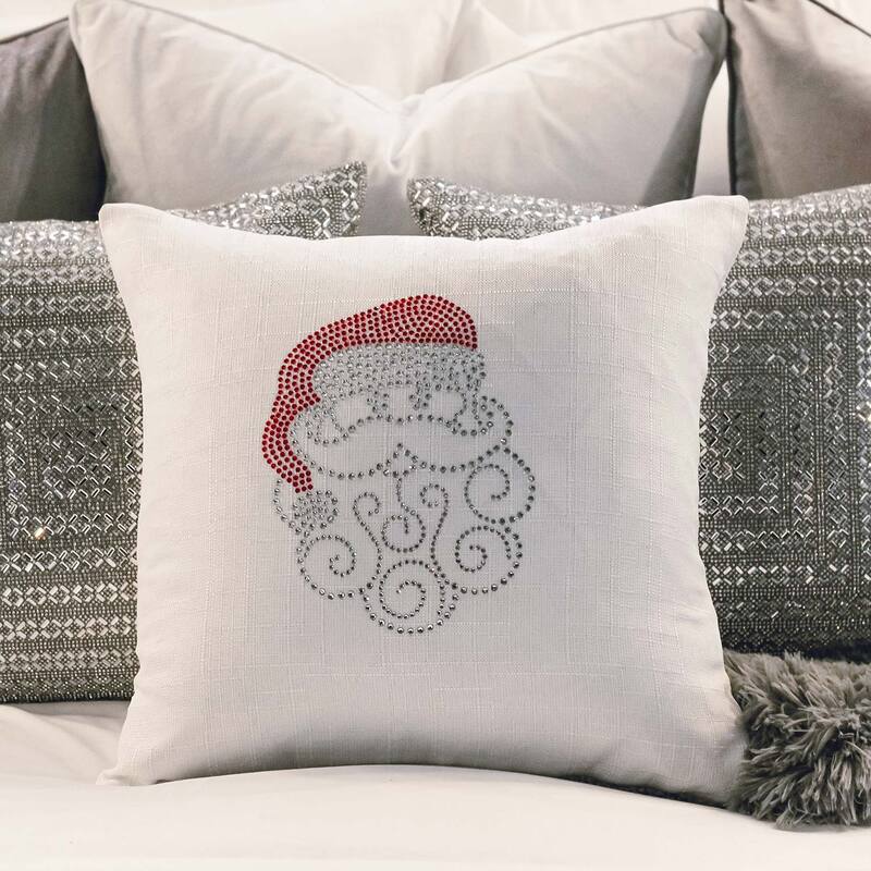 Sparkles Home Santa Rhinestone Pillow