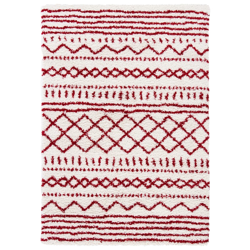 SAFAVIEH Arizona Shag Lotta Moroccan 1.2-inch Thick Rug